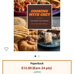 My daughter 1st cookbook it’s on Amazon called Cooking with Chey Check it out